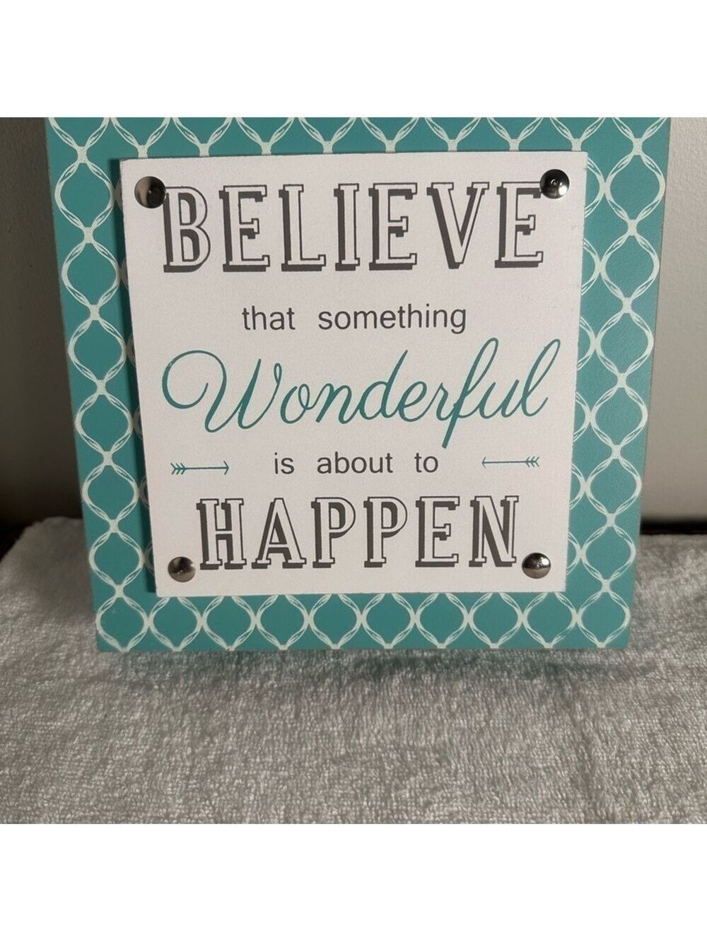 Teal and White Wall Art